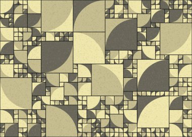 Soyut Geometrik Desen üretken hesaplama sanatı çizimi