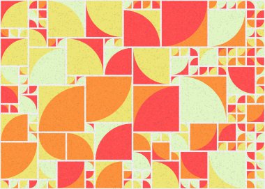 Soyut Geometrik Desen üretken hesaplama sanatı çizimi