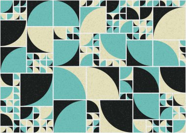 Soyut Geometrik Desen üretken hesaplama sanatı çizimi 