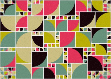 Soyut geometrik desen, sanat çizimi