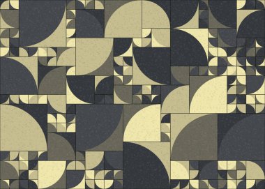 Soyut Geometrik Desen üretken hesaplama sanatı çizimi 