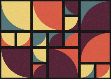 Soyut Geometrik Desen üretken hesaplama sanatı çizimi