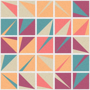 Soyut Geometrik Desen üretken hesaplama sanatı çizimi