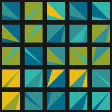 Soyut Geometrik Desen üretken hesaplama sanatı çizimi