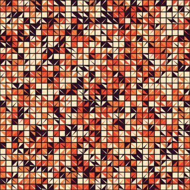 Soyut Geometrik Desen üretken hesaplama sanatı çizimi