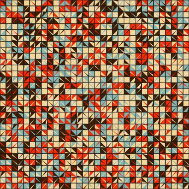 Soyut çapraz desenli üretken hesaplama sanatı çizimi