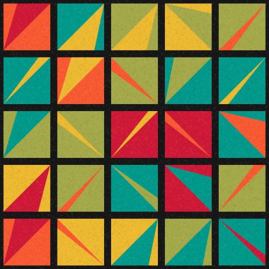 Soyut Geometrik Desen üretken hesaplama sanatı çizimi