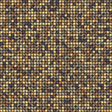 Soyut Geometrik Desen üretken hesaplama sanatı çizimi 