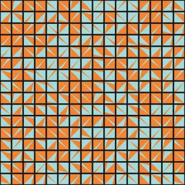 Soyut çapraz desenli üretken hesaplama sanatı çizimi