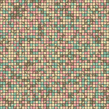 Soyut Geometrik Desen üretken hesaplama sanatı çizimi