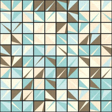 Soyut Geometrik Desen üretken hesaplama sanatı çizimi