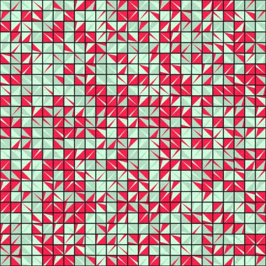 Soyut Geometrik Desen üretken hesaplama sanatı çizimi