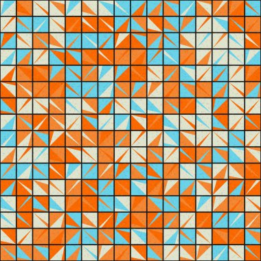 Soyut çapraz desenli üretken hesaplama sanatı çizimi