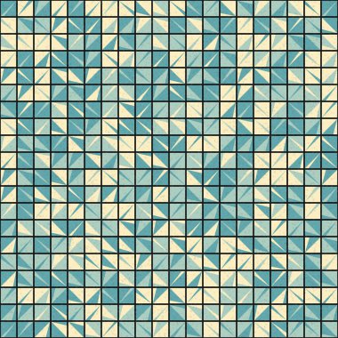 Soyut Geometrik Desen üretken hesaplama sanatı çizimi