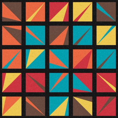 Soyut Geometrik Desen üretken hesaplama sanatı çizimi