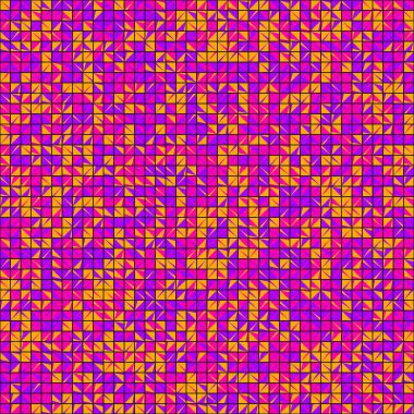 Soyut çapraz desenli üretken hesaplama sanatı çizimi