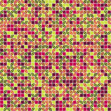 Soyut çapraz desenli üretken hesaplama sanatı çizimi