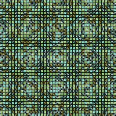 Soyut Geometrik Desen üretken hesaplama sanatı çizimi 