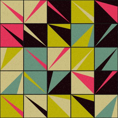 Soyut Geometrik Desen üretken hesaplama sanatı çizimi