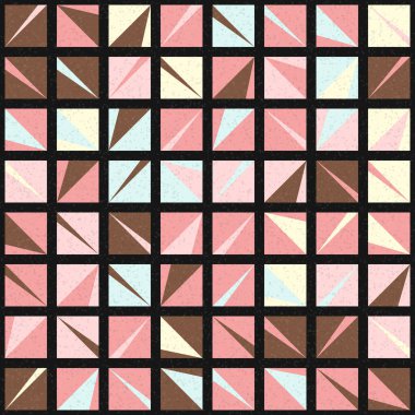 Soyut Geometrik Desen üretken hesaplama sanatı çizimi