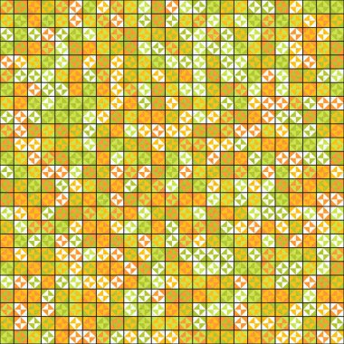 Soyut çapraz desenli üretken hesaplama sanatı çizimi