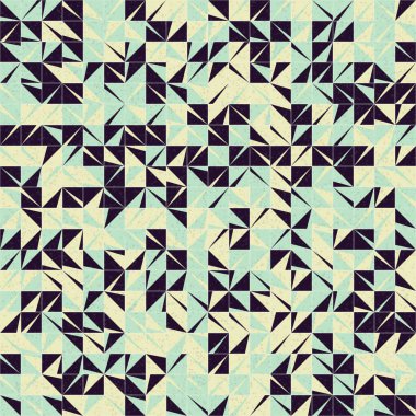 Soyut Geometrik Desen üretken hesaplama sanatı çizimi 