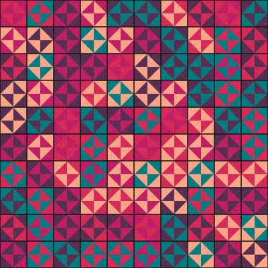 Soyut çapraz desenli üretken hesaplama sanatı çizimi