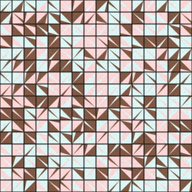 Soyut Geometrik Desen üretken hesaplama sanatı çizimi