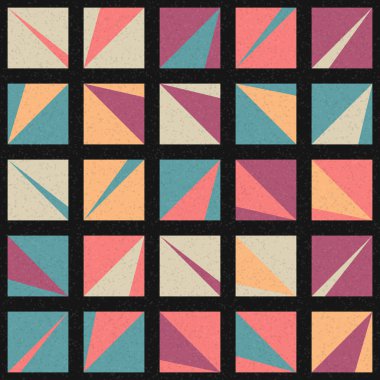 Soyut Geometrik Desen üretken hesaplama sanatı çizimi