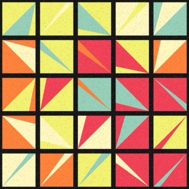 Soyut Geometrik Desen üretken hesaplama sanatı çizimi