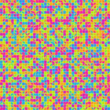 Soyut Geometrik Desen üretken hesaplama sanatı çizimi