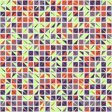 Soyut Geometrik Desen üretken hesaplama sanatı çizimi