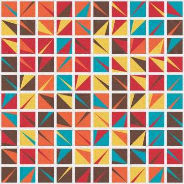 Soyut Geometrik Desen üretken hesaplama sanatı çizimi