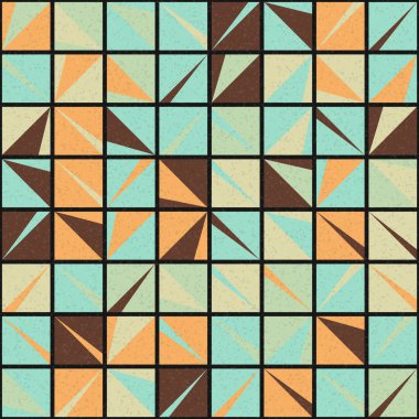 Soyut Geometrik Desen üretken hesaplama sanatı çizimi