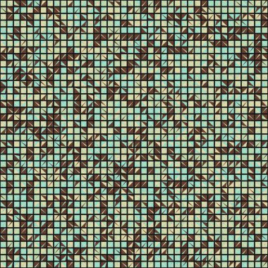 Soyut çapraz desenli üretken hesaplama sanatı çizimi