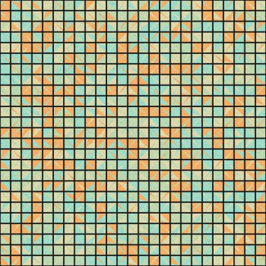 Soyut Geometrik Desen üretken hesaplama sanatı çizimi