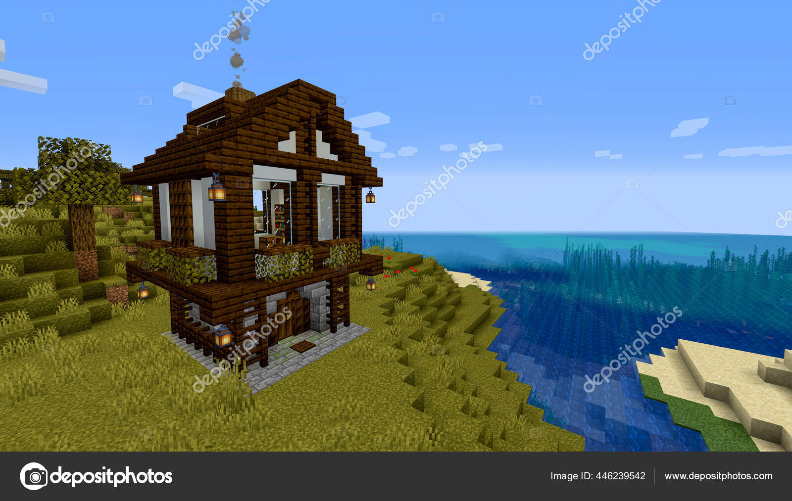 Minecraft Game Janeiro 2020 Amostra Simplesmente Casa Madeira Minecraft  Jogo — Fotografia de Stock Editorial © Yuriy_Vlasenko #446239506