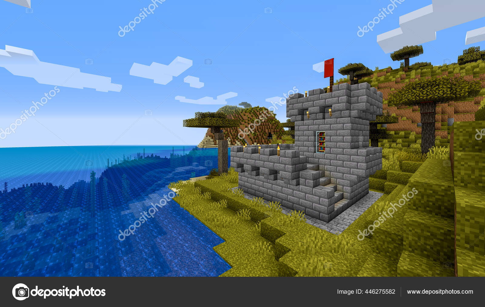 Minecraft Game Fevereiro 2020 Amostra Simplesmente Casa Madeira Minecraft  Jogo — Fotografia de Stock Editorial © Yuriy_Vlasenko #447316581