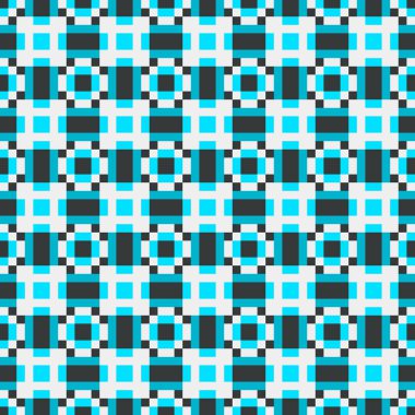 Soyut Geometrik Desen üretken hesaplama sanatı çizimi