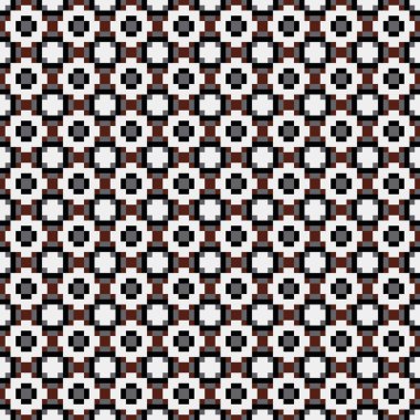 Soyut Çapraz Düzen. Noktalı arka plan. Geometrik Vektör İllüstrasyonu