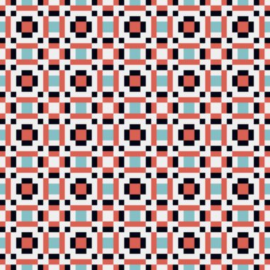 Soyut Çapraz Düzen. Noktalı arka plan. Geometrik Vektör İllüstrasyonu