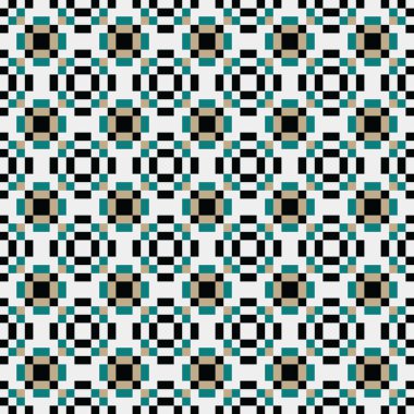 Soyut Çapraz Düzen. Noktalı arka plan. Geometrik Vektör İllüstrasyonu