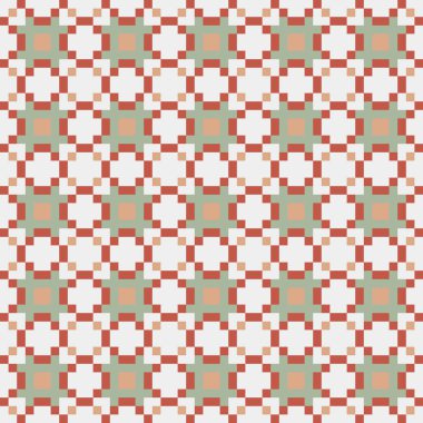 Soyut Çapraz Düzen. Noktalı arka plan. Geometrik Vektör İllüstrasyonu