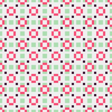 Soyut çapraz desenli üretken hesaplama sanatı çizimi