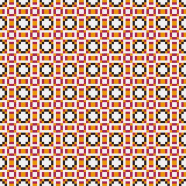 Soyut çapraz desenli üretken hesaplama sanatı çizimi