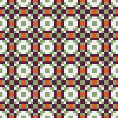 Soyut çapraz desenli üretken hesaplama sanatı çizimi