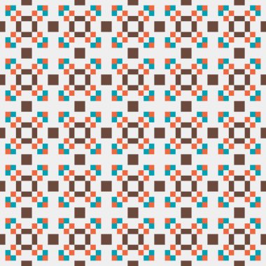 Soyut çapraz desenli üretken hesaplama sanatı çizimi