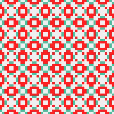 Soyut çapraz desenli üretken hesaplama sanatı çizimi