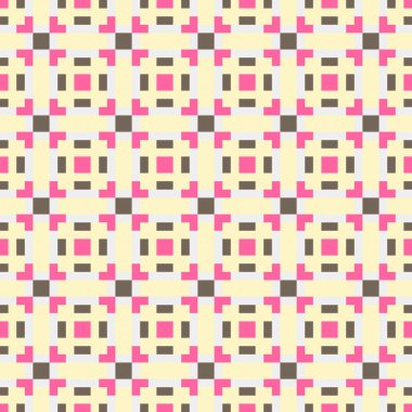 Soyut çapraz desenli üretken hesaplama sanatı çizimi