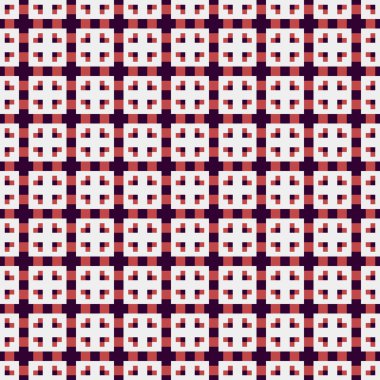 Soyut Çapraz Düzen. Noktalı arka plan. Geometrik Vektör İllüstrasyonu